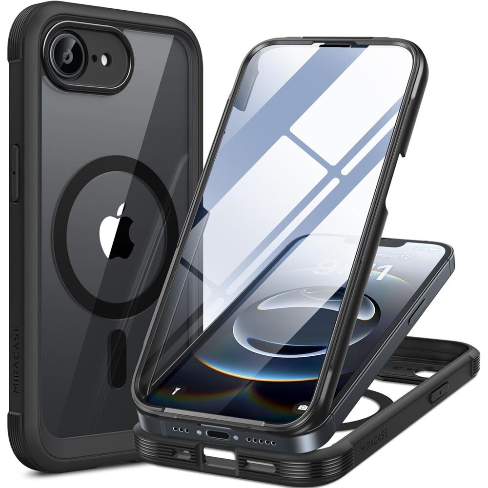 IPhone 17e/16e Case, Full-Body Built-In Glass Screen Protector, 20J-203PH001